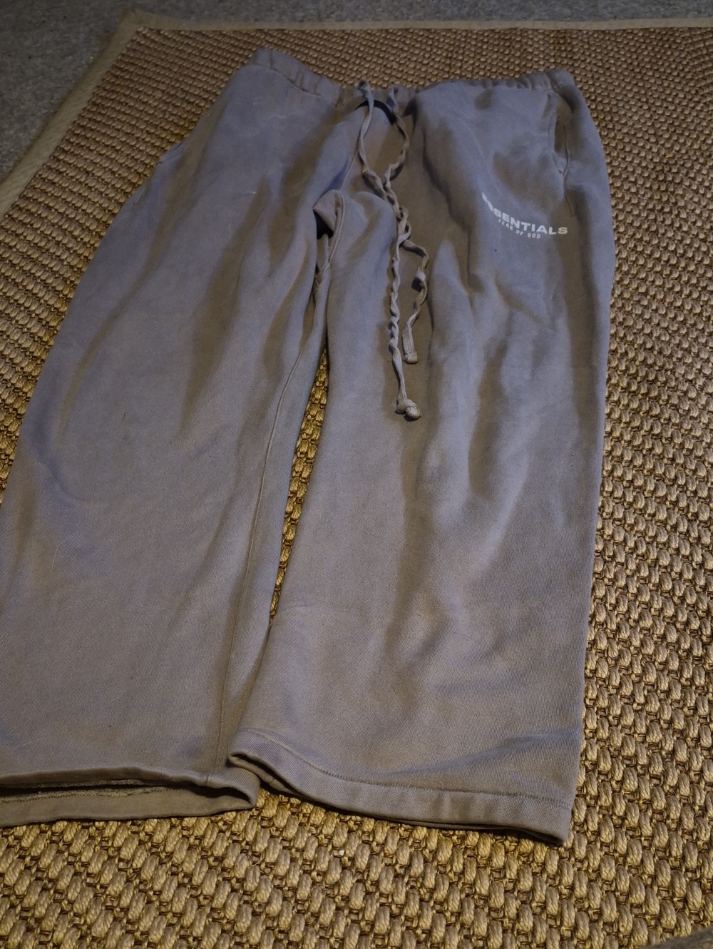 Fear of God Men’s Gray Athletic Sweatpants with Drawstring
